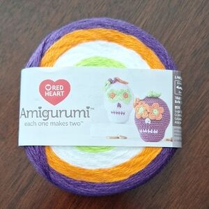 Red Heart Amigurumi Yarn Sugar Skull - NWT